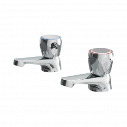 Cassellie | SL002A | Solo Basin Tap Pairs  | Chrome Pack of 2
