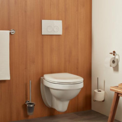 APS8840 Haceka Kosmos Toilet Roll Holder without Cover Chrome Chrome