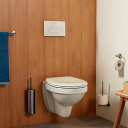 APS8863 Haceka Kosmos Toilet Roll Holder without Cover Brushed Chrome