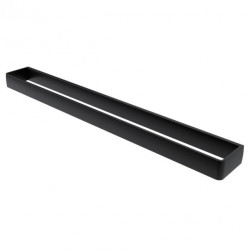 APS9043 Haceka Aline Towel Rail Single Black Aluminum 60cm Black