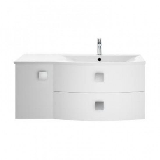APS3390 1000mm Cabinet & Basin - Right Hand Moon White