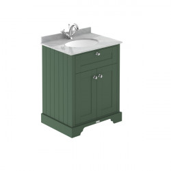 APS5509 600mm Cabinet & Marble Top (1TH) Hunter Green