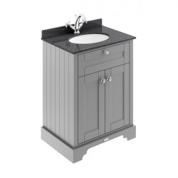 APS5517 600mm Cabinet & Marble Top (1TH) Storm Grey