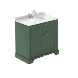 APS5532 800mm Cabinet & Marble Top (1TH) Hunter Green