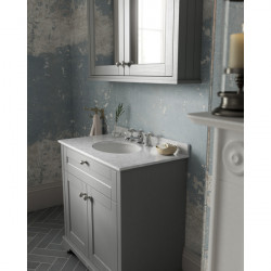 APS5546 800mm Cabinet & Marble Top (3TH) Storm Grey