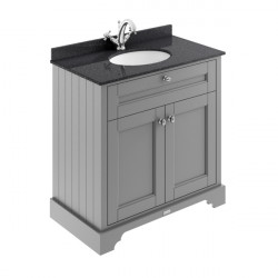 APS5551 800mm Cabinet & Marble Top (1TH) Storm Grey