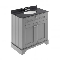 APS5556 800mm Cabinet & Marble Top (3TH) Storm Grey