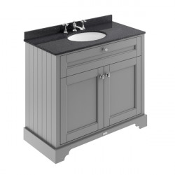 APS5590 1000mm Cabinet & Marble Top (3TH) Storm Grey