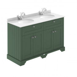 APS5600 1200mm Cabinet & Double Marble Top (1TH) Hunter Green