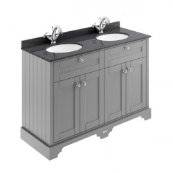 APS5619 1200mm Cabinet & Double Marble Top (1TH) Storm Grey