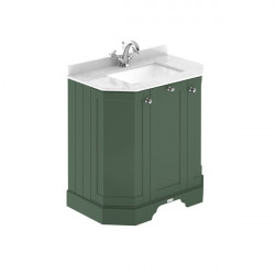 APS5720 750 3-Door Angled Unit & Marble Top 1TH  Hunter Green