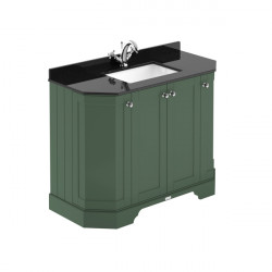 APS5748 1000 4-Door Angled Unit & Marble Top 1TH Hunter Green