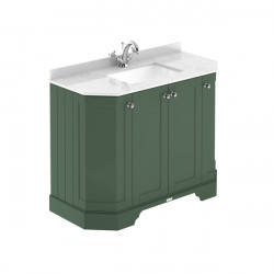 APS5754 1000 4-Door Angled Unit & Marble Top 1TH Hunter Green