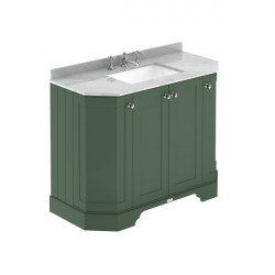 APS5774 1000 4-Door Angled Unit & Marble Top 3TH Hunter Green