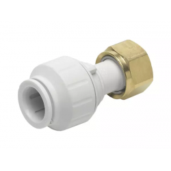 APS11454 Straight Tap Connector 15mm × 1⁄2″ White