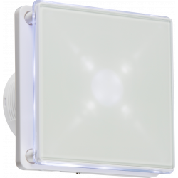 APS13050 100mm/4 inch LED Backlit Extractor Fan with Overrun Timer White