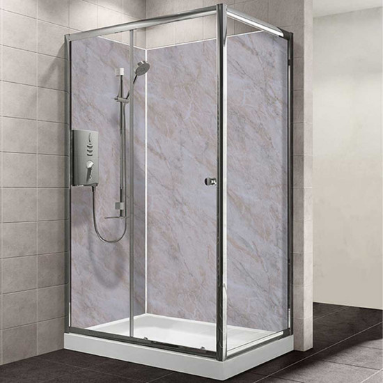 APS12031 Beige Marble Maxi Shower Wall Cladding 2400mm x 900mm x 10mm Beige