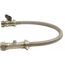 APS12647 COMBI FILLING LOOP STRAIGHT WITH ISOLATING VALVE AND LEVER 