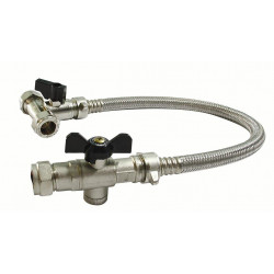 APS12649 COMBI FILLING LOOP TEE WITH ISOLATING VALVE AND LEVER 
