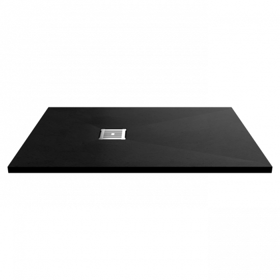 APS13025 Slate Tray Slimline / Rectangular Shower Tray 1200 x 800mm Black