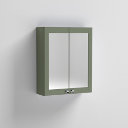 APS13071 600mm Mirror Cabinet Satin Green