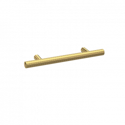 APS4640 Knurled Bar Handle 96mm Centres Brushed Brass