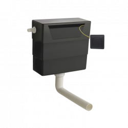Nuie | XTY6M02 | Dual Flush Cistern With Square Push Button | Matt Black