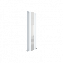 Nuie | HL331 | Double Panel Radiator With Mirror 1800 x 499 | High Gloss White