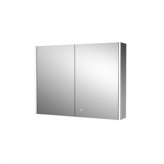 APS5478 Leda Mirror Cabinet 600x800 Silver