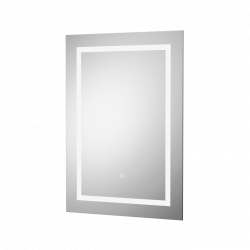 Nuie | LQ505 | Sculptor LED Touch Sensor Mirror 700x500 | Silver
