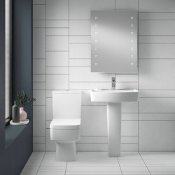 Nuie | CBL008 | Bliss Semi Flush to Wall WC | White