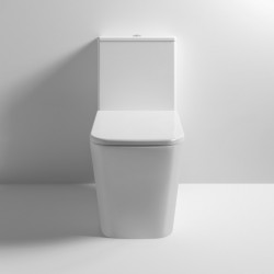 Nuie | NCG550 | Ava Square Flush to Wall Pan, Cistern & SC Seat | White