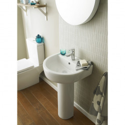 Nuie | CPV001 | Provost 420mm Basin & Pedestal | White