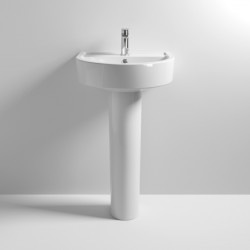 Nuie | CPV002 | Provost 520mm Basin & Pedestal | White