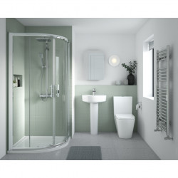 Nuie | CMA011 | Provost Comfort Height Flush to Wall Pan, Cistern & Seat | White