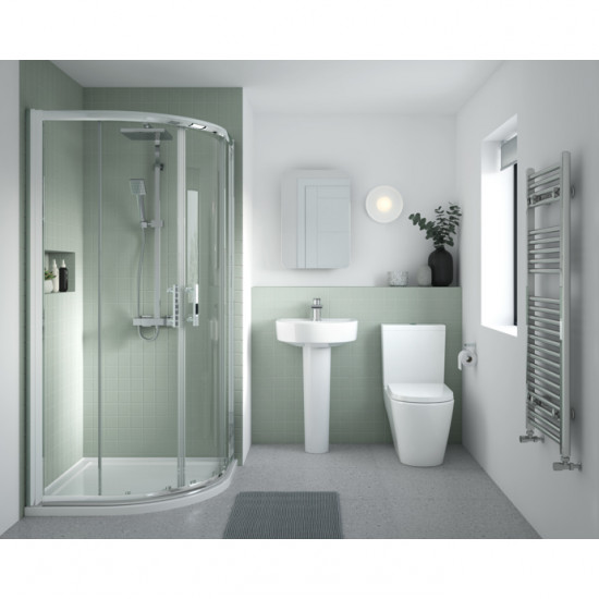 APS6215 Provost Comfort Height Flush to Wall Pan, Cistern & Seat White
