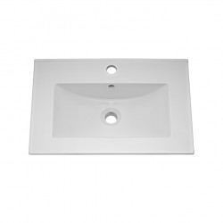 APS6414 600 WH Single Drawer Vanity & Basin 2 Gloss White