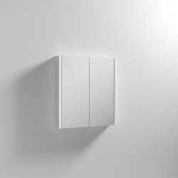 Nuie | NVM113 | 600mm Mirror Cabinet | Gloss White