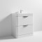 APS7230 Parade 800 F/S 2 Drawer Unit & Basin High Gloss White