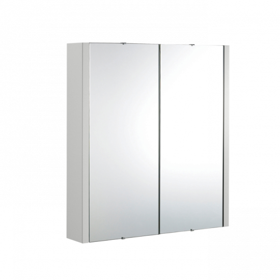 APS7250 600mm Mirror Cabinet Gloss Grey Mist