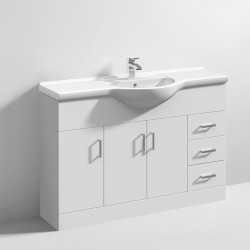 APS7283 Mayford 1200mm Basin & Cabinet White Gloss