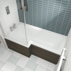 APS7633 Square Shower Bath L/H 1500x850 White
