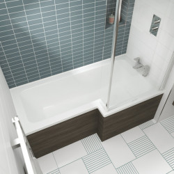 APS7634 Square Shower Bath R/H 1500x850 White