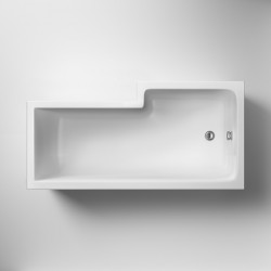 APS7635 Square Shower Bath L/H 1600X850 White
