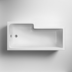 APS7637 Square Shower Bath R/H 1600X850 White