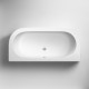APS7681 Shingle Back To Wall Bath & Panel (4mm) White