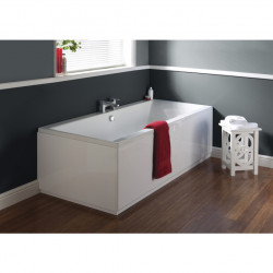 Nuie | NBA214 | Square Double Ended Bath 1800x800 | White