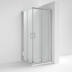 Nuie | AFCE7676 | Pacific 760mm Corner Entry Enclosure | Polished Chrome