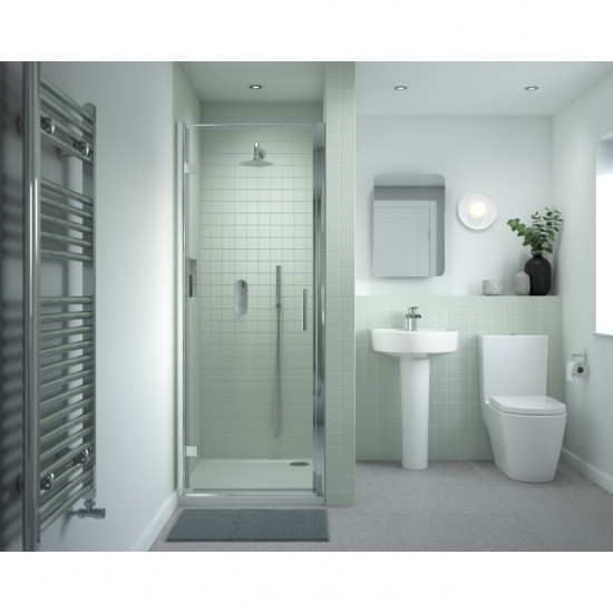 APS7824 Pacific 760mm Hinged Door Polished Chrome