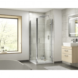 APS7825 Pacific 800mm Hinged Door Polished Chrome